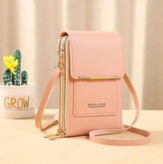 Women Bags Soft Leather Wallets Touch Screen (Multi Colour)